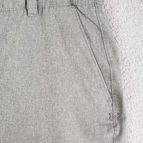 Under Armour UA Golf Pants Mens Size 40x32 Gray Loose Flat Front Chino - Picture 4 of 9